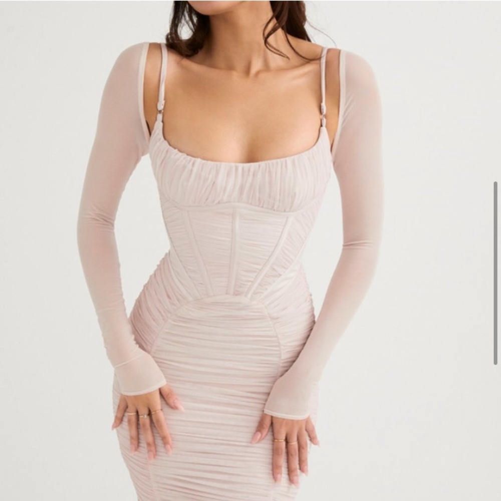 House of CB Freyja dress in Crystal in size M of regular A-C cup